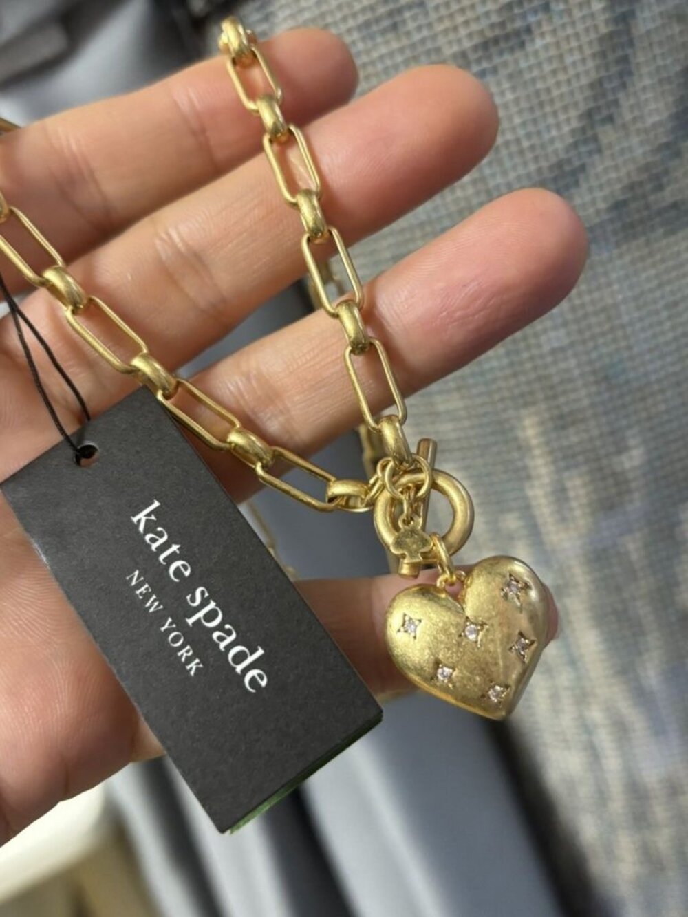 Kate Spade Women's Vintage Heart Necklace Fashion Accessory